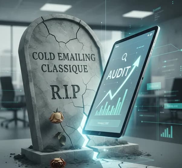 Multipliez vos RDV prospects avec l'approche cold email audit - Guide prospection B2B et audit web Oplia