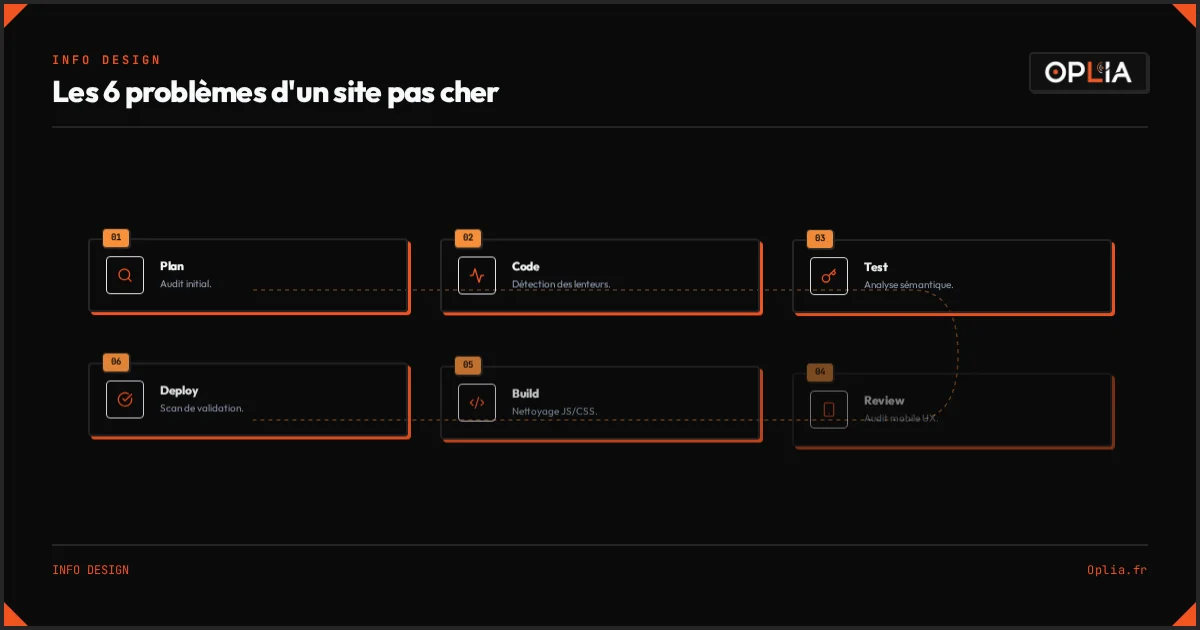Les 6 problèmes récurrents d'un site acheté pas cher