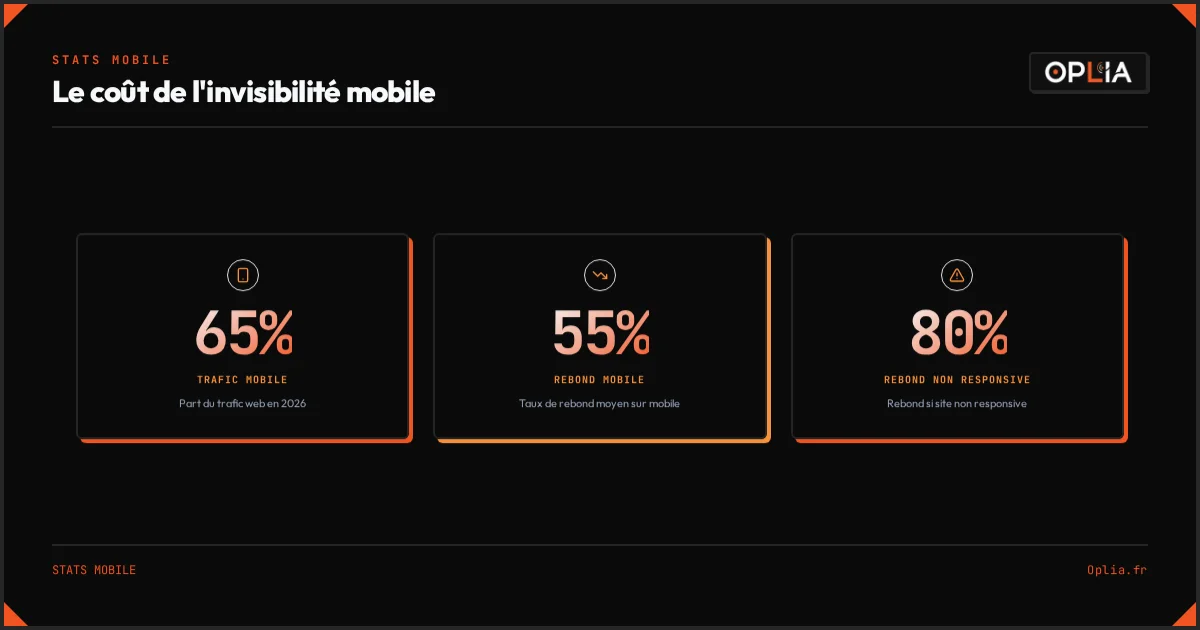 Le coût de l'invisibilité mobile — les chiffres 2026