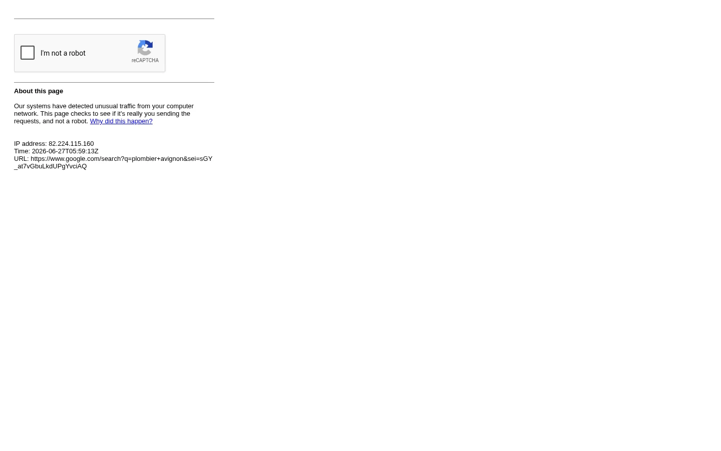 Capture d'écran Google Search montrant une SERP avec résultats pour plombier Avignon, illustrant le gouffre entre le classement Google et les citations IA