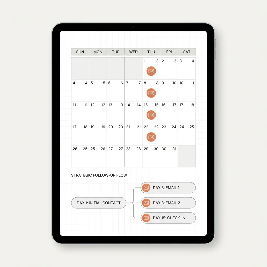 Calendrier de relances structurées pour prospecter sur LinkedIn efficacement