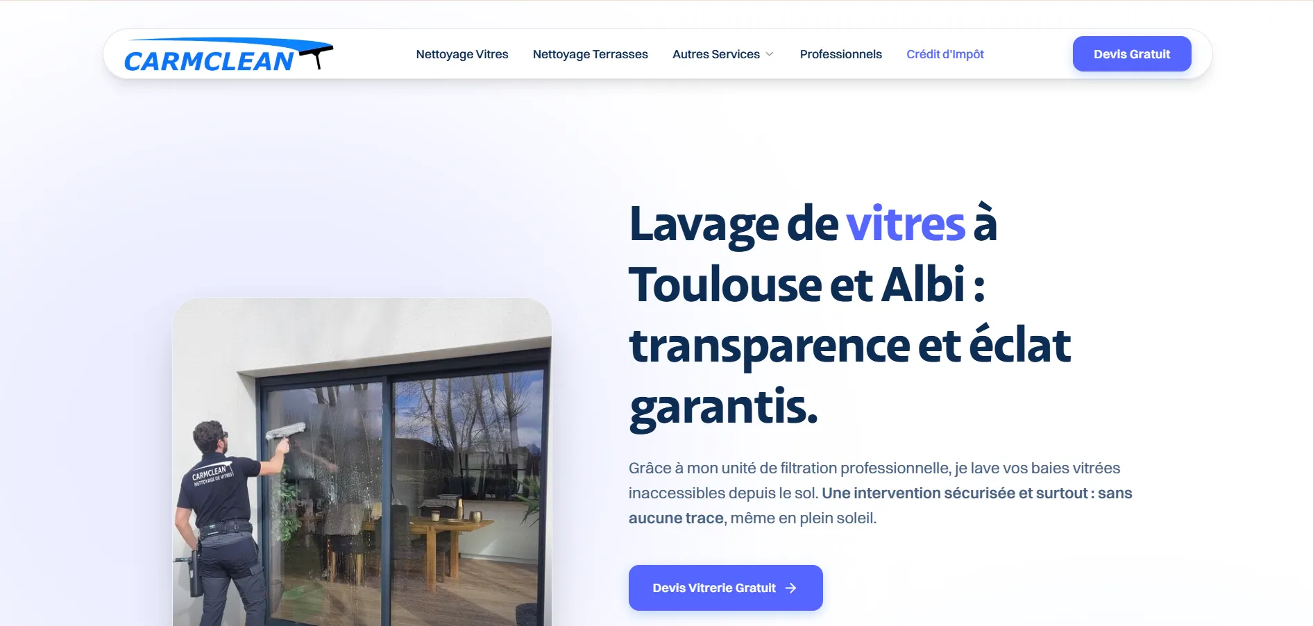 Carmclean — Site vitrine & design system sur-mesure — Photo 3