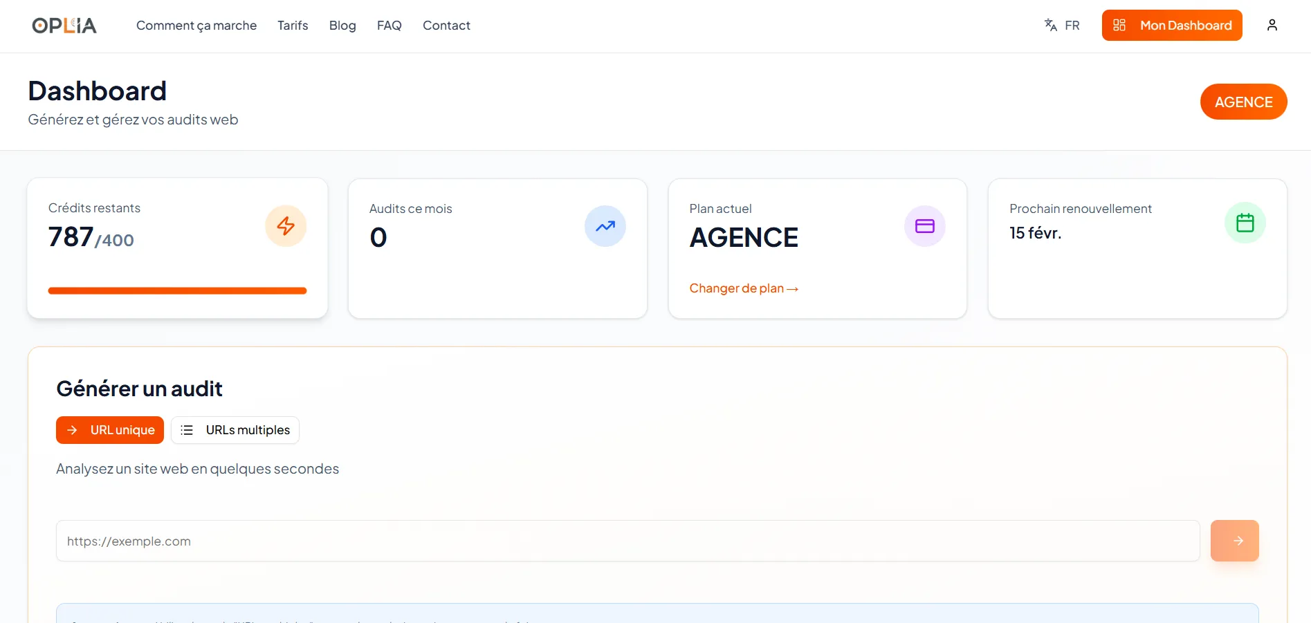 Oplia — Le SaaS d'audit web automatisé pour les professionnels du marketing — Photo 2